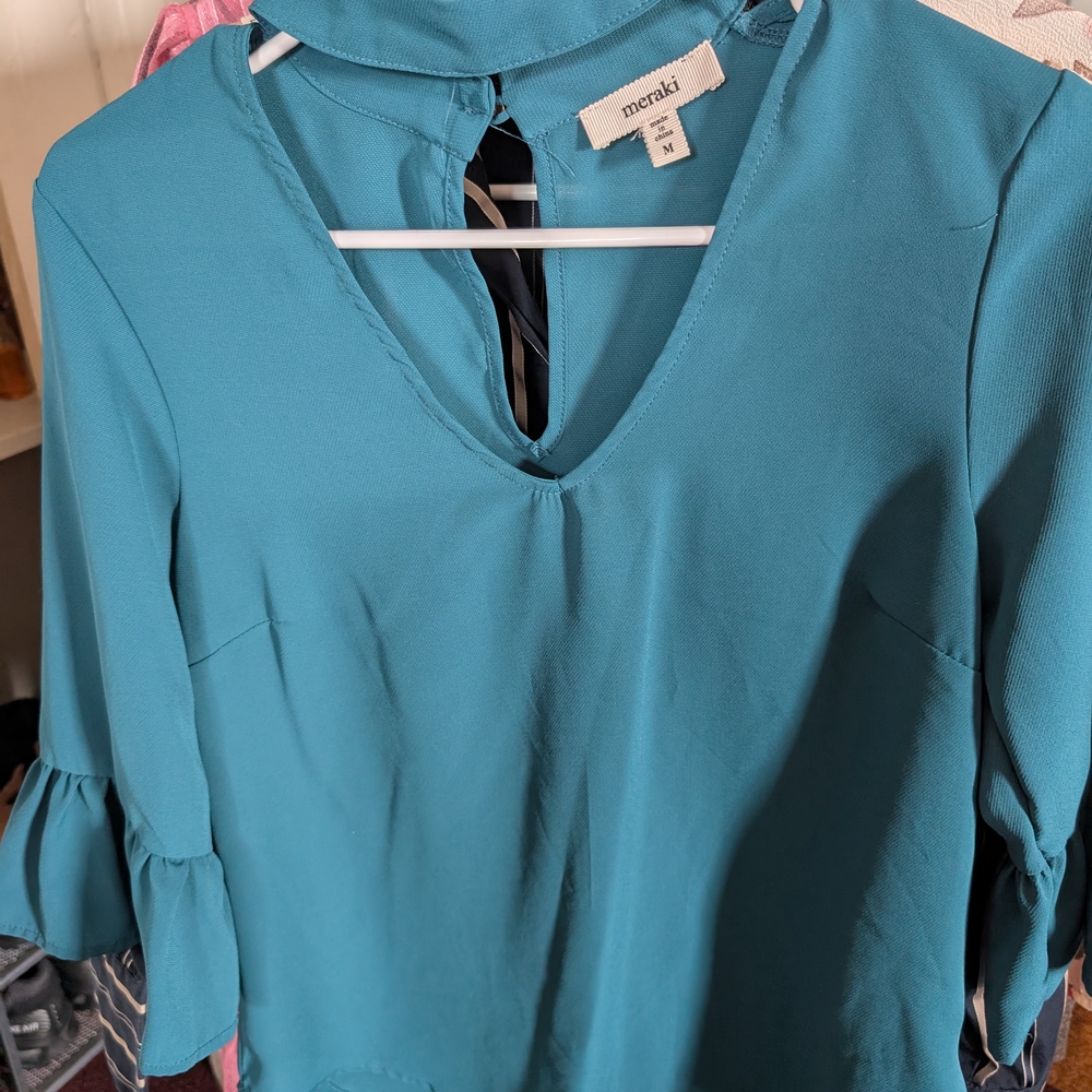 Meraki Teal Women's Top